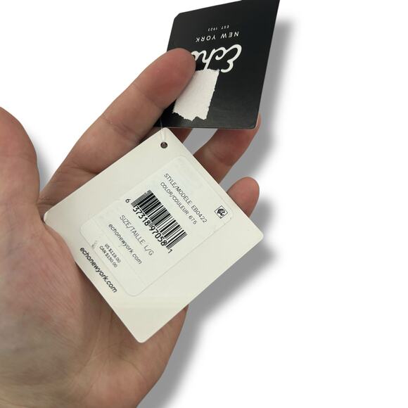 NEW Echo Callista Stripe Shift Mini Dress Large Cotton Pockets Summer Coverup - Picture 7 of 11